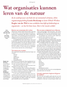 artikel de optimist Wat organisaties kunnen leren van de natuur